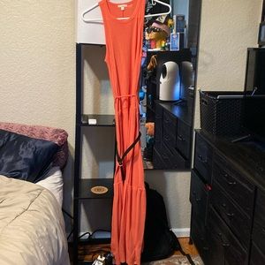Gap orange dress w/ velvet BELT
